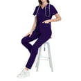 thumbnail image 4 of Wholesale Price Doctor Nurse Doctor Dentist Workwear Works Scrubs Clothes Surgical Scrubs Set Works Scrubs Top+ Jogger Pants, 4 of 4