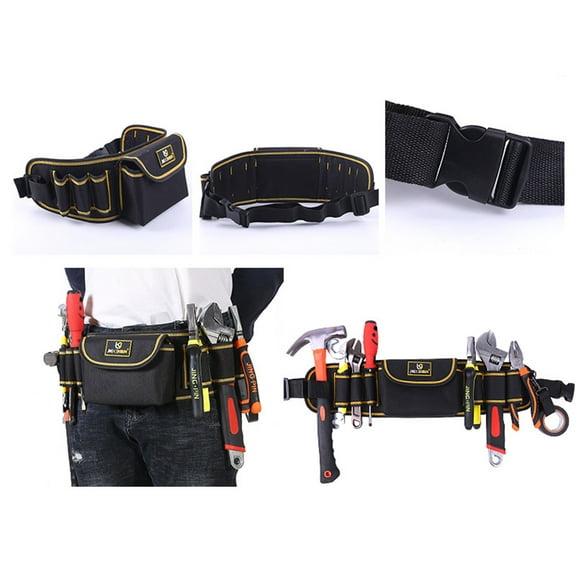 Iumwxz Pocket tool Belts with Quick Release Buckle- Heavy Duty Detachable & Adjustion Utility Belt,Work Apron for Men and Women,Electrician,Carpenter,Construction Christmas Gifts clearance