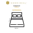 thumbnail image 2 of Cobertor Ligero Alberta Matrimonial Dormireal Gris Rayas 1.80 x 2.20 m, 2 of 5