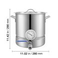thumbnail image 2 of VEVOR Stainless Steel Home Brew Kettle Set 5 Gal Beer Stock Pot with Accessories, 2 of 9