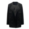 thumbnail image 5 of Qiopertar Women's Winter New Solid Color Small Suit Single Long Sleeve Spring And Suit Jacket Clearance Free Shipping under $5 Saving Up To 90% Off, 5 of 5
