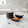 thumbnail image 5 of (2 pack) Mainstays 30-Piece (15 Containers + 15 Lids) Meal Prep, BPA-Free, Microwave and Dishwasher Safe, 5 of 11