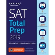 SAT Total Prep 2019: 5 Practice Tests + Proven Strategies + Online, Used [Paperback]