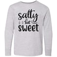 thumbnail image 3 of Inktastic Salty but Sweet Long Sleeve Youth T-Shirt, 3 of 5