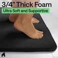 thumbnail image 5 of GORILLA GRIP Memory Foam Bath Rug, Machine Washable, Bath Rugs for Bathroom Floor, 24x17 Mat, Black, 5 of 10