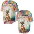 thumbnail image 3 of Happy Birthday to Rhodesian Ridgeback Kitten Party Balloons Cake All Over Print 3D Baseball Shirt Ridgebacks Dog Lover Gifts Softball Sport - 00027, 3 of 6