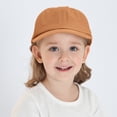thumbnail image 2 of XIMIN Toddler Boys Baby Girls Original Classic Low Profile Baseball Cap Golf Dad Hat Adjustable Cotton Hats Unconstructed Plain Cap for Summer Outdoor (2 Years, Orange), 2 of 9