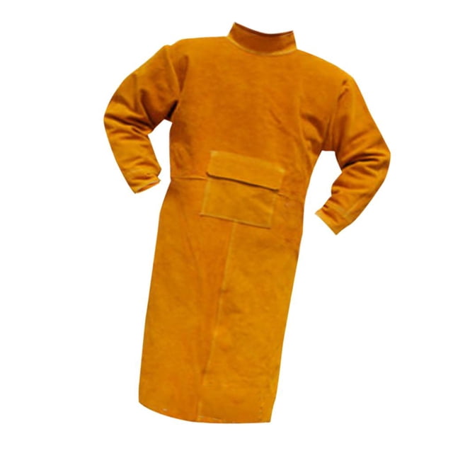 Soldadura Protectora para proteger Delantal Soldador Ropa Seguridad Trabajo Azul / Naranja , naranja, 110cm shamjiam Capa de soldadura