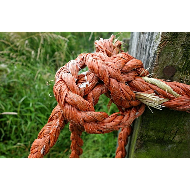 String Twisted Security Rope Knot Fastening Tied20 Inch By 30 Inch