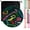 Dark green-Circle, variant on Ausugar Sensory Activity Board Stress Relief Silicone Quiet Toddler Sensory Toy for Stress Relief, Calming, Focus, ADHD and Autism with 12 Strings