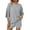 Gray, variant on SUNBS 2 Piece Lounge Sets for Women Pajama 3/4 Sleeve Oversized Tshirts Elastic Waist Short With Pocket