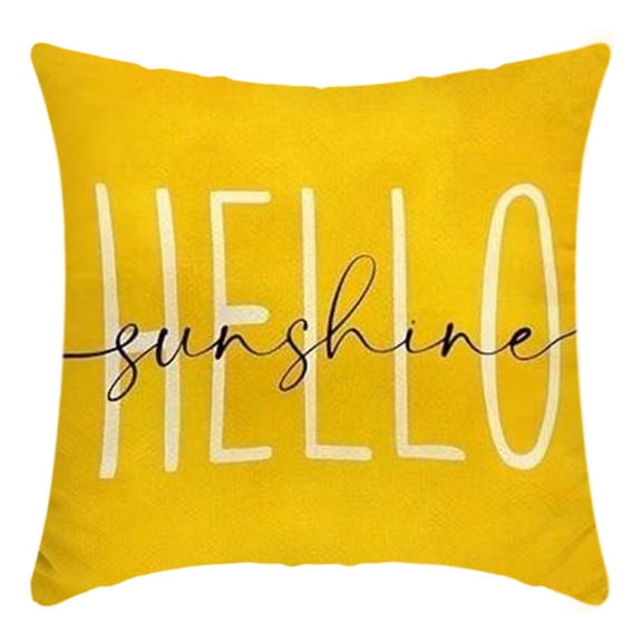 Yellow Throw Pillow | Decorative Throw Pillow Covers for Couch, Spring Pillow Cover for Yellow Living Room Decor, Single Linen Pillow Cover