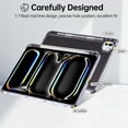 thumbnail image 3 of Dteck for iPad Air 13 Inch Case (M3/M2-2025/2024), iPad Pro 13 (2024) Case, iPad Pro 12.9 Inch Case (2022-2018),Hybrid Shockproof Translucent Protective Cover with Built-in Pencil Holder,Black, 3 of 6