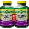 Spring Valley Cinnamon Plus Chromium Capsules, 500 mg, 180 Ct, 2 Pk