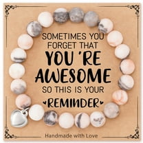 Gifts for Women Teen Girls, Sometimes You Forget You're Awesome Bracelets, Birthday Graduation Gifts for Her, Daughter, Mom, Sister, Friends