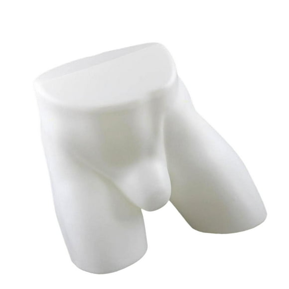 Esquirla Male Underpants Stand Clothing Accessories Mans Briefs Model for Shop Adults White