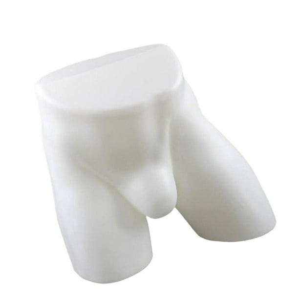 Exhibidor de calzoncillos masculinos, maniquí masculino, vitrina de calzoncillos, soporte para calzoncillos masculinos Blanco