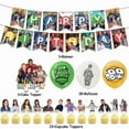 thumbnail image 2 of 32 Pcs For Big Time Rush TV Series Party Decoration Set – Includes Banner, 18 Balloons, and 13 Cupcake Toppers for Themed Celebrations, 2 of 5