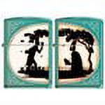 Zippo His And Hers 2 Lighter Set, Victorian Silhouette (Both Lighters Together)