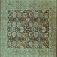 thumbnail image 1 of Ahgly Company Indoor Square Oriental Light Blue Industrial Area Rugs, 6' Square, 1 of 4
