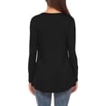 thumbnail image 5 of Ichuanyi Womens Tops, Fall and Winter Women Casual Solid Color Long Sleeve Crewneck Basic Comfy Tunic Blouse Tees on Cleanrance, 5 of 7