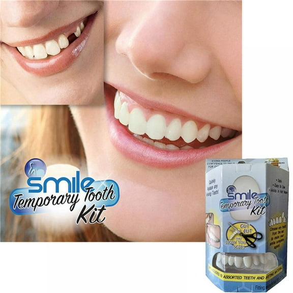 Smile Temporary Dental Stickers Tooth Kit Replace Missing Tooth In Minutes Does Not Stain