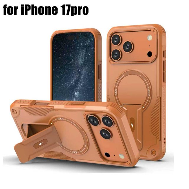 2-in-1 Magnetic Case with Phone Stand for iPhone 17/Air/Pro/ProMax, Protective Phone Cover