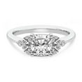 thumbnail image 4 of IGI Certified 1 Carat Cushion Shape Lab Grown Diamond Engagement Ring | 14K White Gold | Beatrice Marquise Side Stone Diamond Ring | FG-VS1-VS2 Quality Friendly Diamonds, 4 of 6