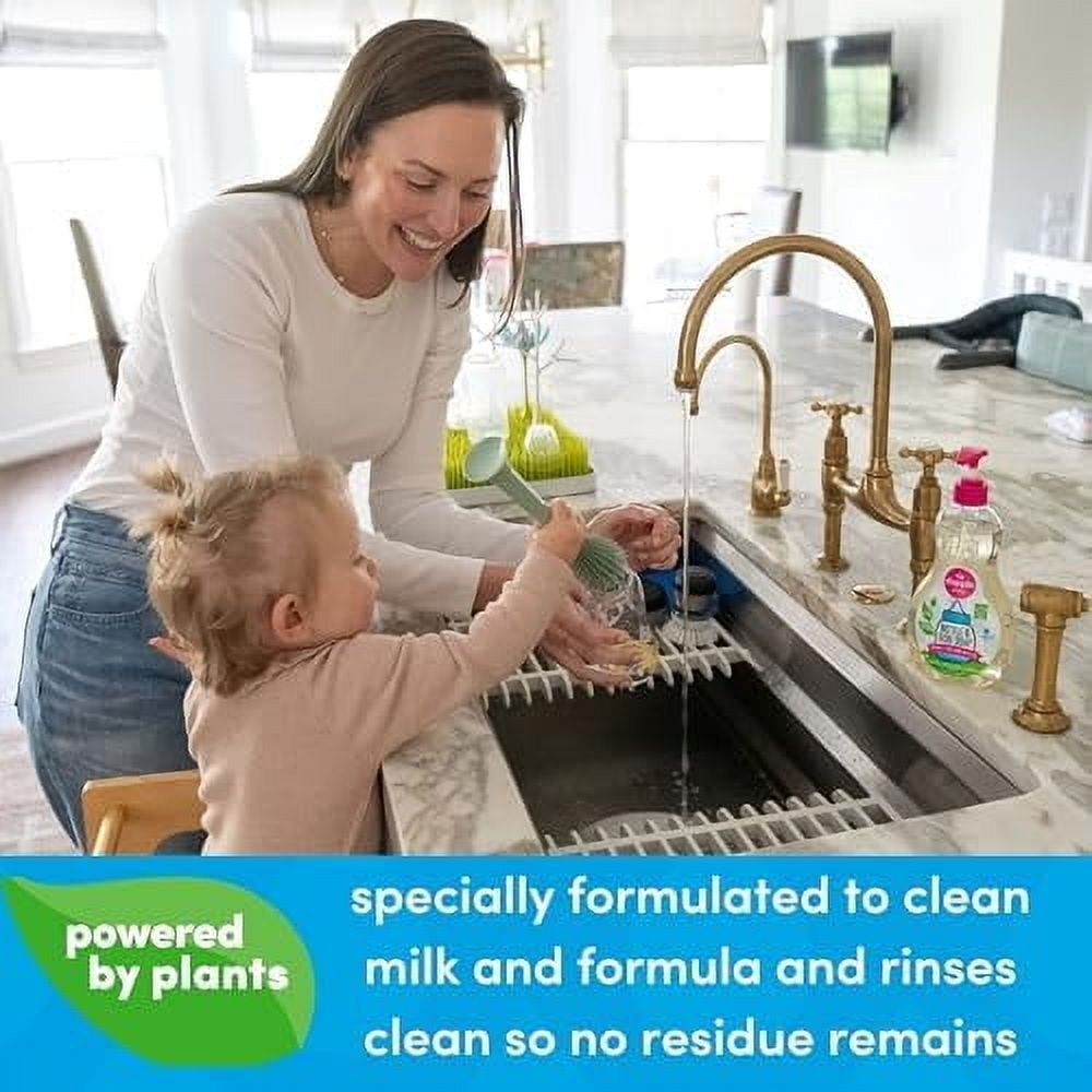 Dapple Baby, Bottle and Dish Soap Dish Liquid Plant Based Hypoallergenic 1 Pump Included Fluid s Packaging May Vary, Lavender 50.7 Ounce, (Pack of 3)