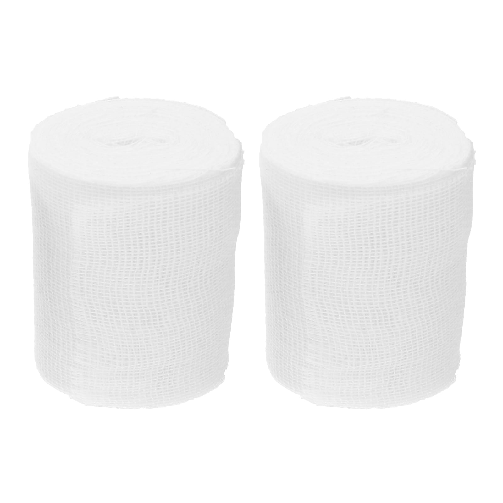 Greenvica 2 Rolls Gauze Bandage Wrap Tape First Aid Wound Bandage Care (White,S)