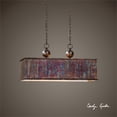 thumbnail image 2 of Uttermost Albiano Rectangle 2 Pendentif Lumière en Bronze, 2 of 2