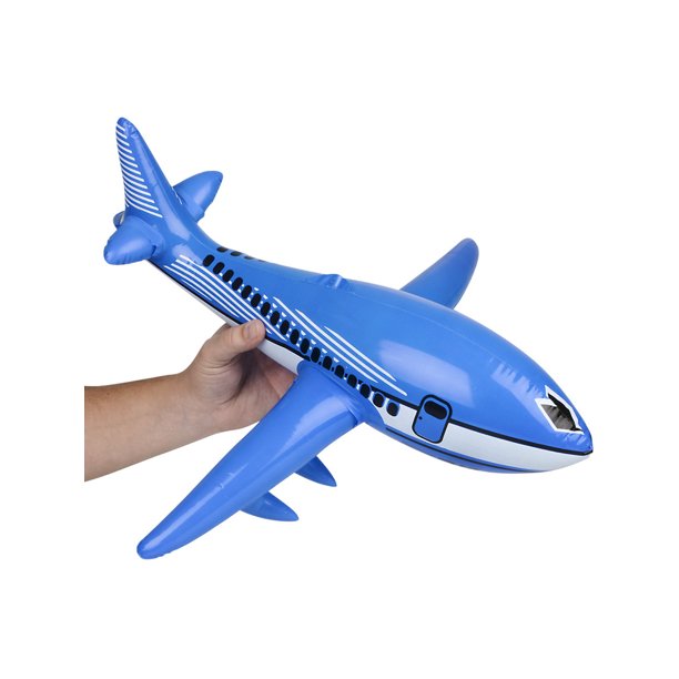 24" Blue Inflatable 747 Jet Airplane Aviation Pilot Toy Decoration