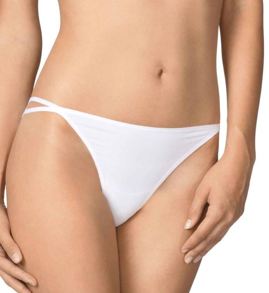 Women's Calida 21955 Sensitive String Bikini Panty (White S)