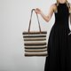 thumbnail image 3 of Bolso Playa Paja Tejido A Rayas Bohemio para Mujer, 3 of 9