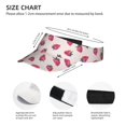 thumbnail image 3 of Kdxio Hand Drawn Strawberry Print Sun Visor Hat Golf Visor Adjustable Velcro Outdoor Sports Cap for Men Women, 3 of 7
