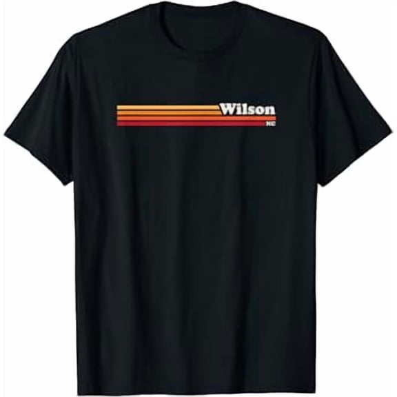 Vintage 1980S Graphic Style Wilson North Carolina Shirt BLACK Unisex S-5XL Hot Trending Shirt, Vintage Birthday Gift