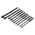 thumbnail image 3 of Cross Drill Bit, High Efficiency Rustproof Masonry Twist Bits  For Thin Iron Plate For Ceramics, 3 of 8