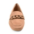 thumbnail image 4 of FSJ Women Closed Toe Chains Loafers Slip on Chunky Low Heeled Flats Comfortable Daily Dress Outdoor Shoes Size 7 Burlywood, 4 of 5