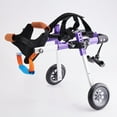 thumbnail image 2 of Fashion Purple Disabled Pet Dog Wheelchair, Aluminum Disabled Pet Assisted Walking Car, 2 of 7