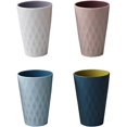 thumbnail image 1 of Bote para cepillo de dientes, vaso de plástico, accesorios de baño, diseño de estilo nórdico, fuerte y resistente a caídas, apto para adultos, adolescentes y niños.4PCS (8×12×5cm), 1 of 5