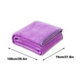 thumbnail image 3 of Flannel Throw Blanket 70x100cm - Ultra Soft All Season Blanket for Couch/Bed/Travel | Lightweight Warm Picnic & Airplane Blanket in 12 Colors, 3 of 5