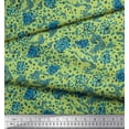 thumbnail image 3 of Soimoi Cotton Cambric Fabric Floral & Leopard Animal Skin Printed Craft Fabric by The Yard 56 Inch Wide, 3 of 3