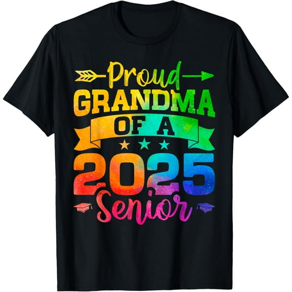 Proud Grandma Of A 2025 Senior Class Of 2025 Graduation Year T-Shirt