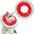 thumbnail image 1 of Collares para gatos Perros Collar protector Collar posoperatorio ajustable y cómodo Protección antimordeduras (sandía, M), 1 of 5