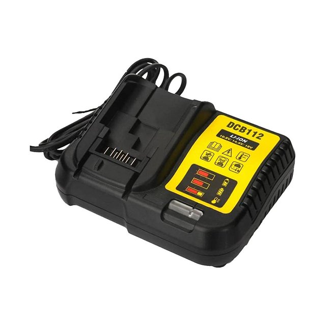Reemplazo para cargador Dew Dewei Dcb112/105 Puede cargar batería de litio de 10,8-14,4-20v Enchufe europeo