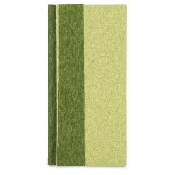 Lia Griffith Double Sided Crepe Paper, Green Tea & Fern Pack, 4 Sheets