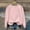25#Pink, variant on Heisall Womens Sweatshirts Long Sleeve Round Neck Loose Casual Sporty Lightweight Shiny Print Spring Autumn 2025 New Arrival Fashionable