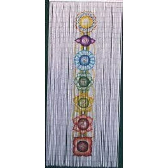 Vauluxe Spiritual Chakra Sheer Curtains for Living Room, 36" x 79", 125 Strands