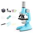 thumbnail image 1 of 1 Set Adjustable Focus LED Fill Light Optical PMMA Lens High Multiple Student Microscope 100X/600X/1200X Handheld Optical Microscope Kit Laboratory Supplies, 1 of 8