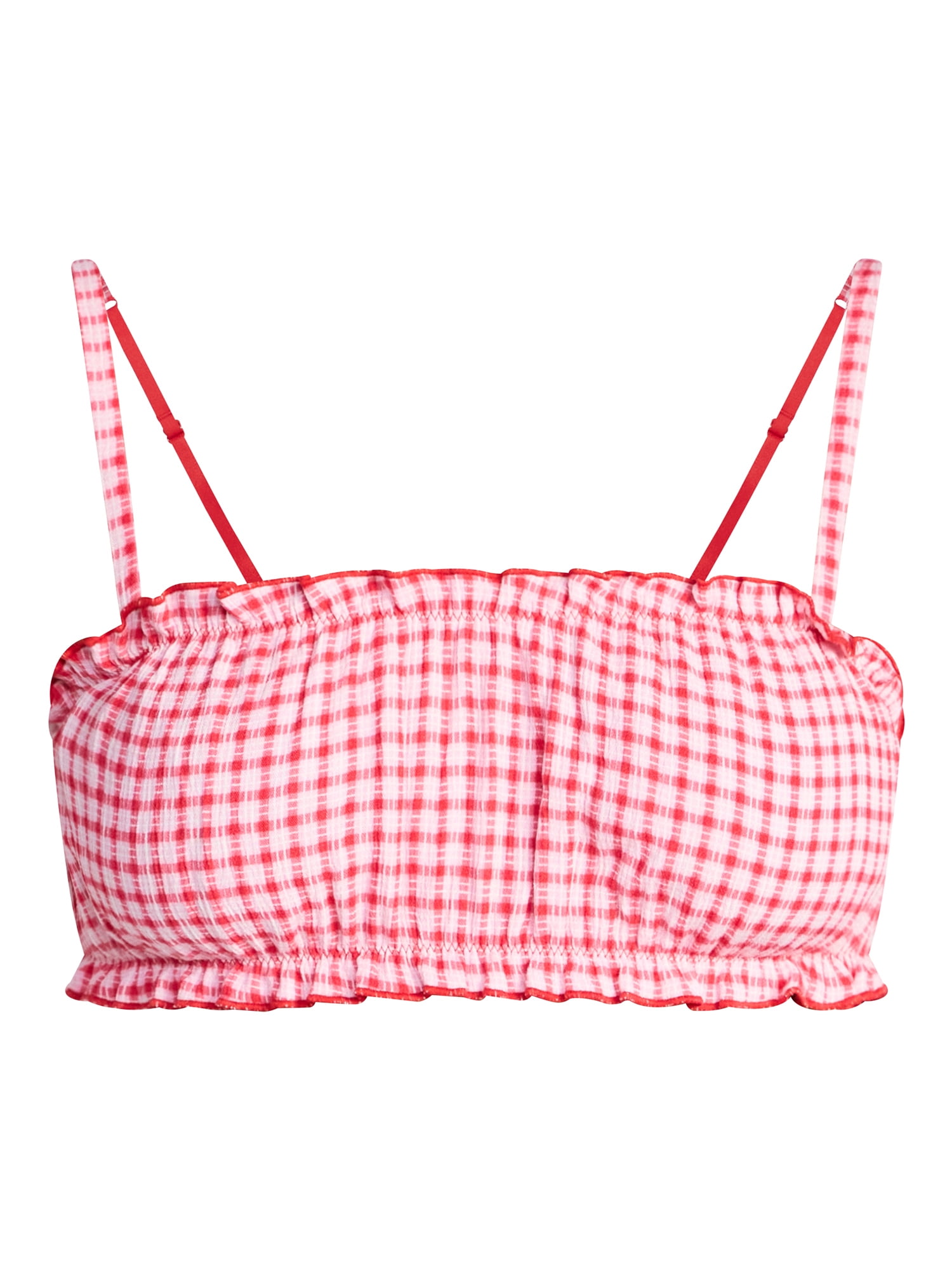 No Boundaries Ruched Woven Bralette, Women's XS-XXXL